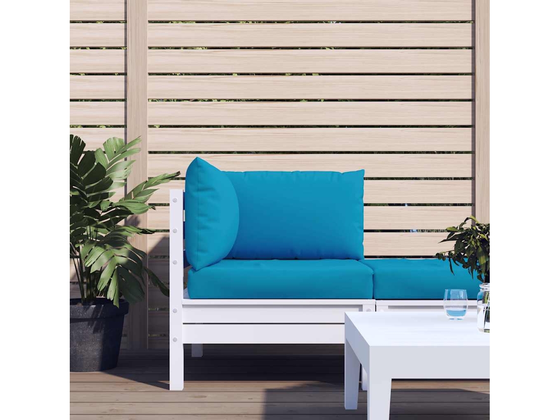 Vidaxl Almofadões Para Paletes 3 Pcs Tecido Oxford Azul-claro