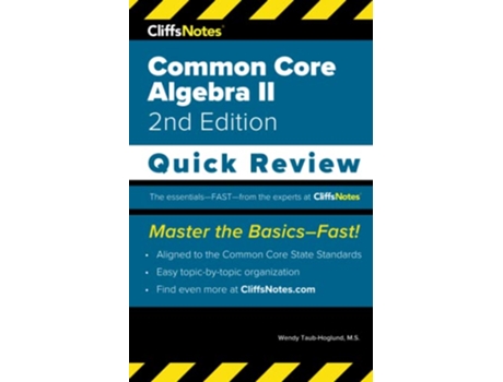 Livro CliffsNotes Common Core Algebra II Quick Review de Wendy TaubHoglund MS (Inglês)