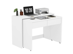 Mesa, Design Compacto, Mobilidade Fácil, Branco