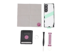 Capa traseira de vidro com lente de câmera para Galaxy Z Fold 6 EOOCOO