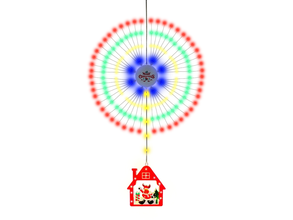 Luzes de Natal em Forma de Fogo de Artifício 8 Modos Ip65 | S/MARCA