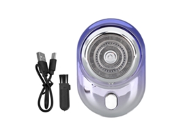 Aparador de Barba Mini com Display Digital em Aço Inoxidável Azul S/MARCA