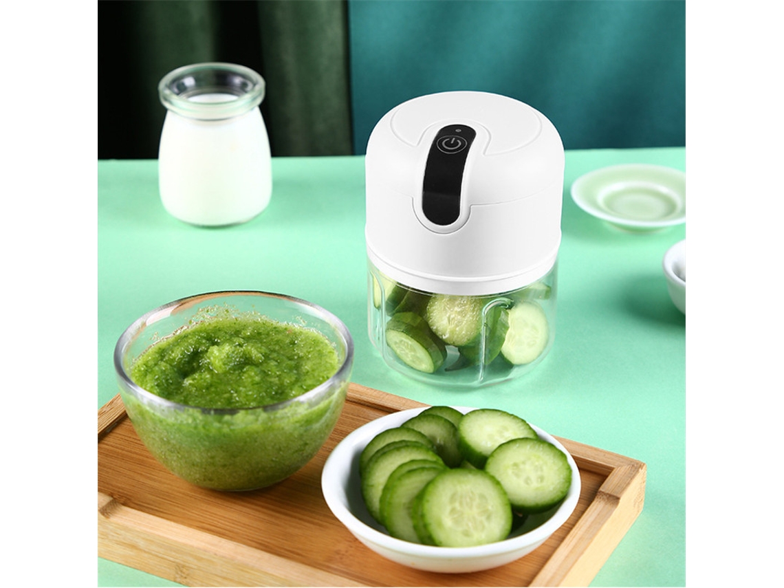 Mini Chopper Fatiador De Legumes Elétrico Branco Aquaforge