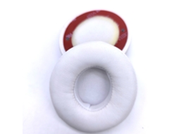 Almofada para Auscultadores Beats Solo2 Versão com Fios de Espuma Macia Pele de Proteína Branco XIAOMOYU