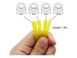 4 Mangueiras De Combustível 1,5m Transparente Amarelo Para Motosserra Cortador De Grama Acessórios Ferramentas Jardim