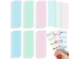 Conjunto De 45-prateleiras Plástico Para Fitas Washi, Organizador Estável E Confiável Para Fitas Washi Na Escola Em Casa