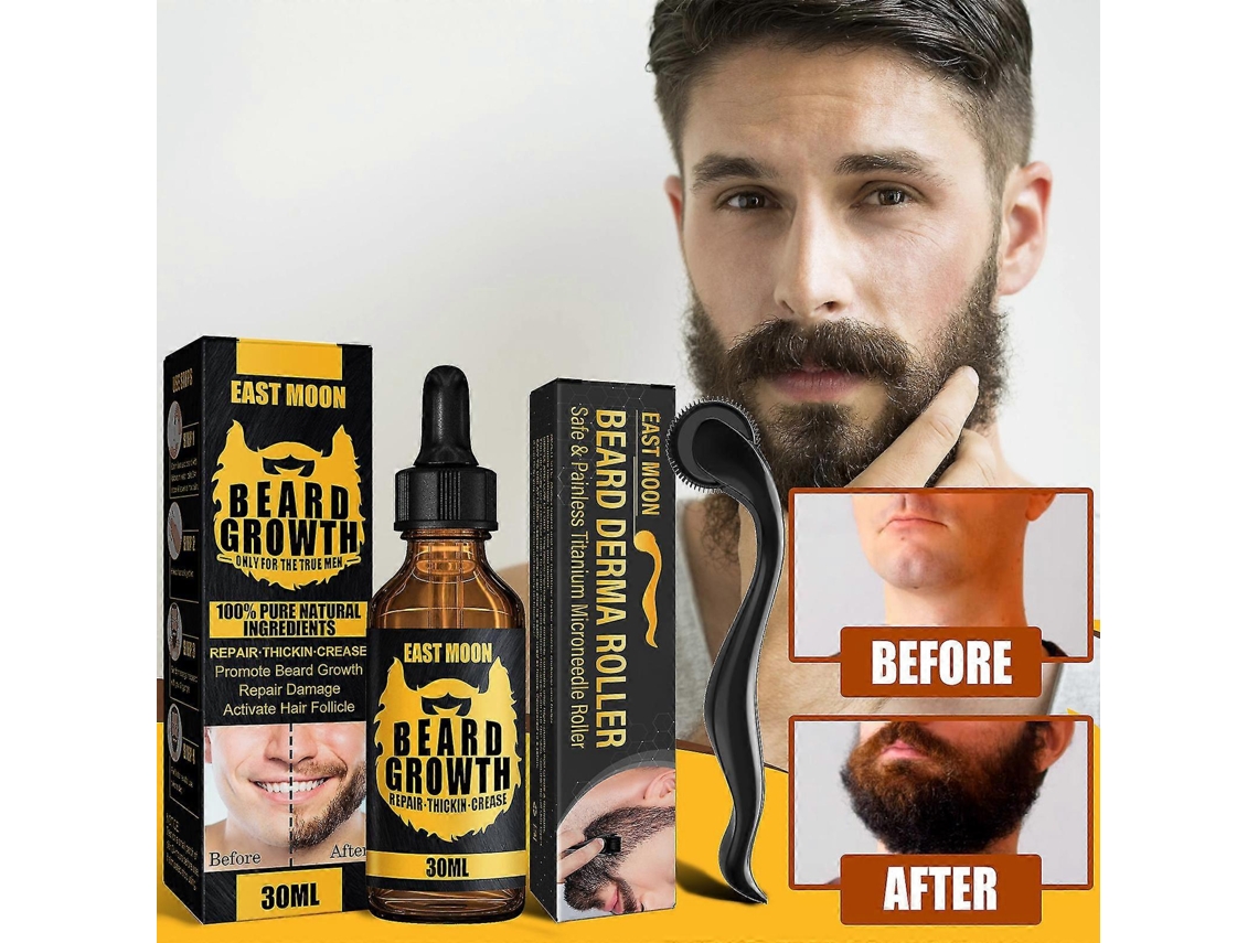 Conjunto De Rolo De Microagulhas Com Sérum De Crescimento East Moon Bart
