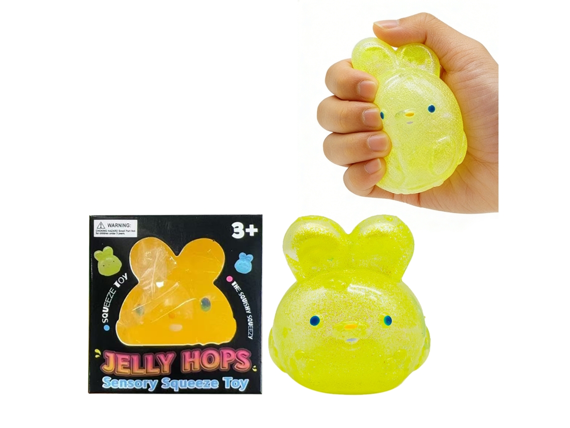 Geleia Squishy Amarela Brincar Decorar