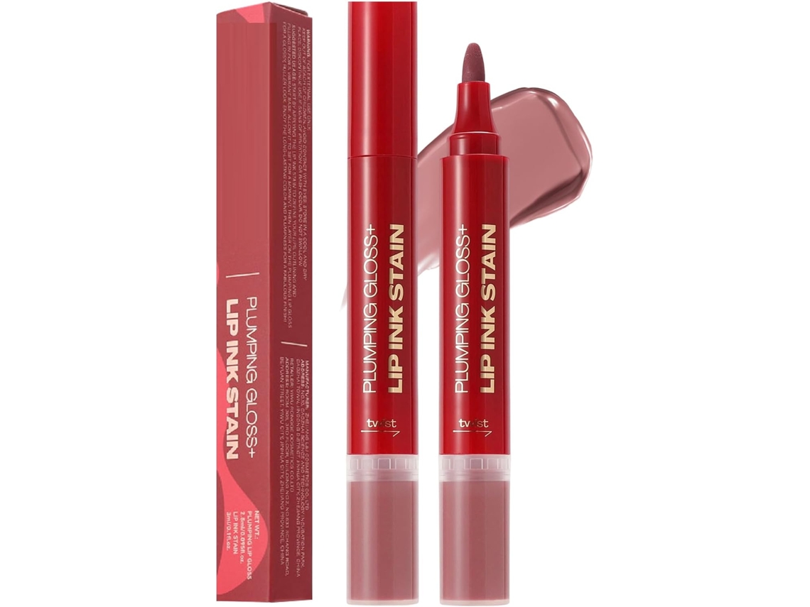 Conjunto Lápis Contorno Labial e Óleo Labial - Cosméticos De Beleza Sem Açúcar