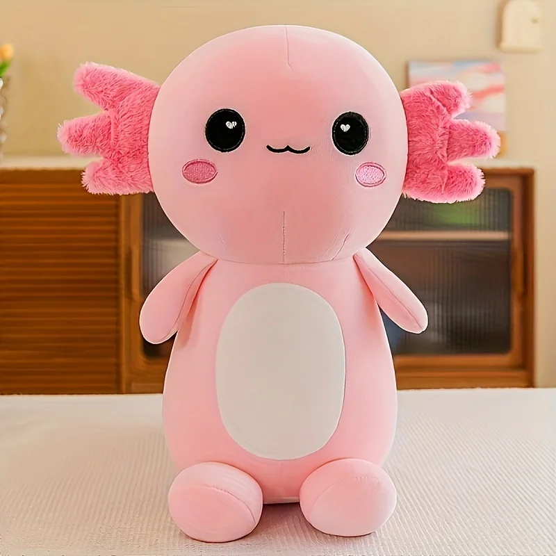 (rosa, 50cm) Pelúcia De Axolote Mexicano, Fofa E Macia, Presente De Aniversário Perfeito.