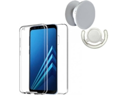 Kit Capa/Popsocket e Suporte Popsocket Samsung Galaxy S7 Edge 3X1 360º Impact Protection Transparente