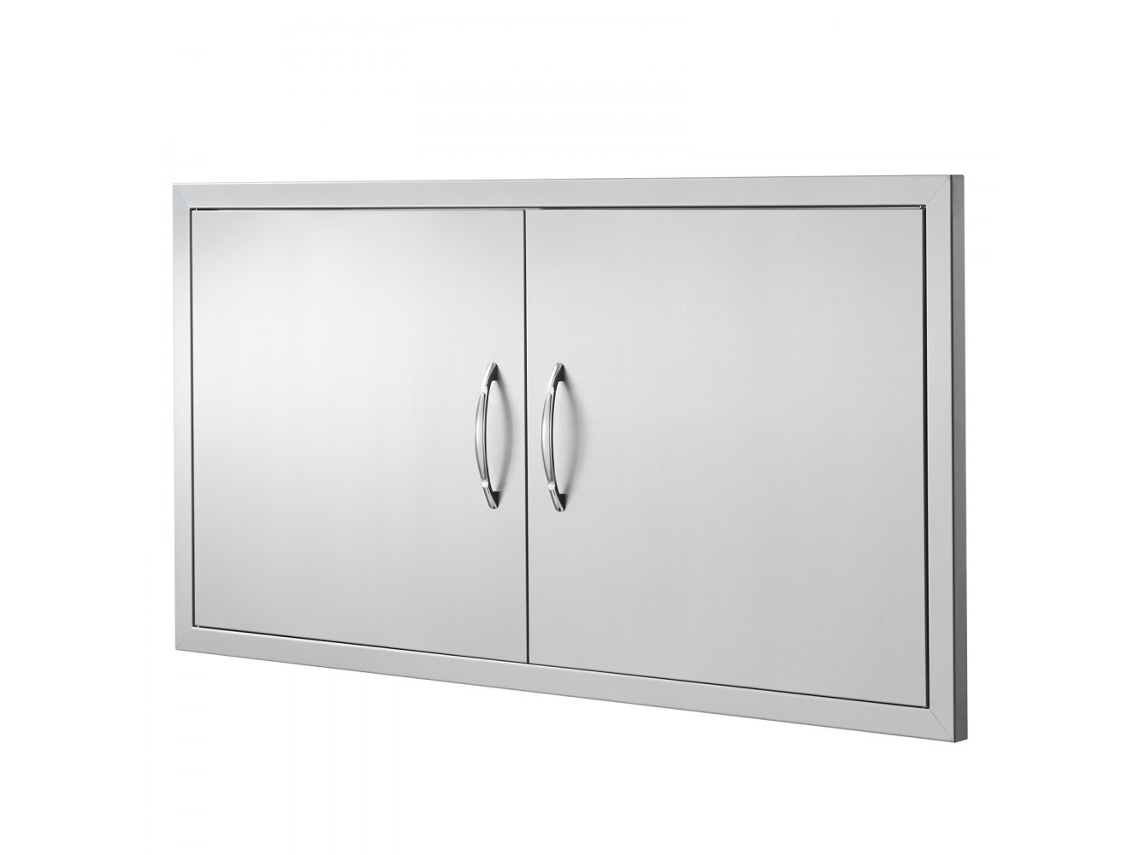 Porta De Aço Inoxidável Para Cozinha Exterior 1067x534mm Tekmaquinas