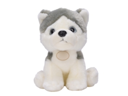 Primerox brinquedo de Pelúcia Cachorro Fofo Husky 25cm Material Macio Seguro Decorativo Presente