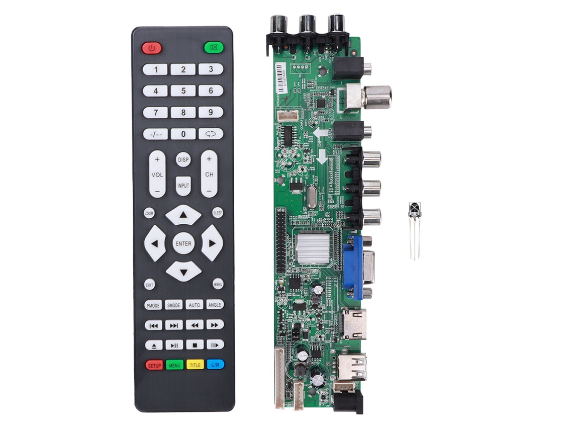 Placa de Driver LCD Universal D3663LUA com Suporte a Cartão, Interfaces Múltiplas | S/MARCA