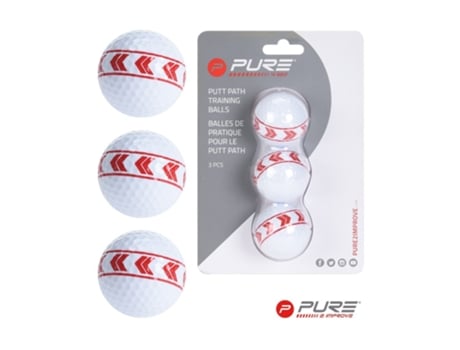 Pack de 3 Bolas para Golf PURE2IMPROVE Multicor (Tu)