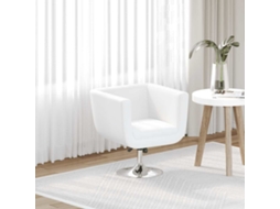 Vidaxl Banco De Bar Couro Artificial Branco