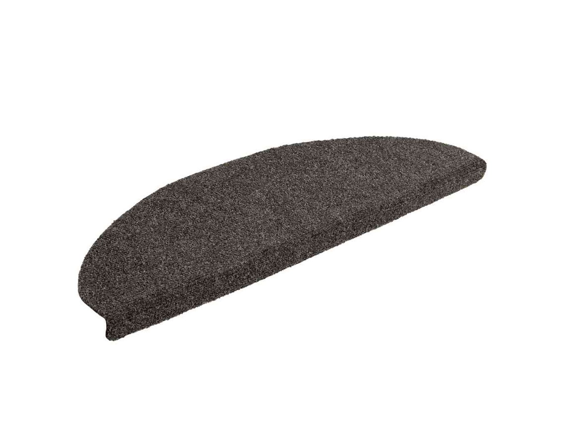 Tapetes de Escada Autoadesivos 30 Peças 65x21x4 Cm Antracite Semicircular Grande MAISON EXCLUSIVE