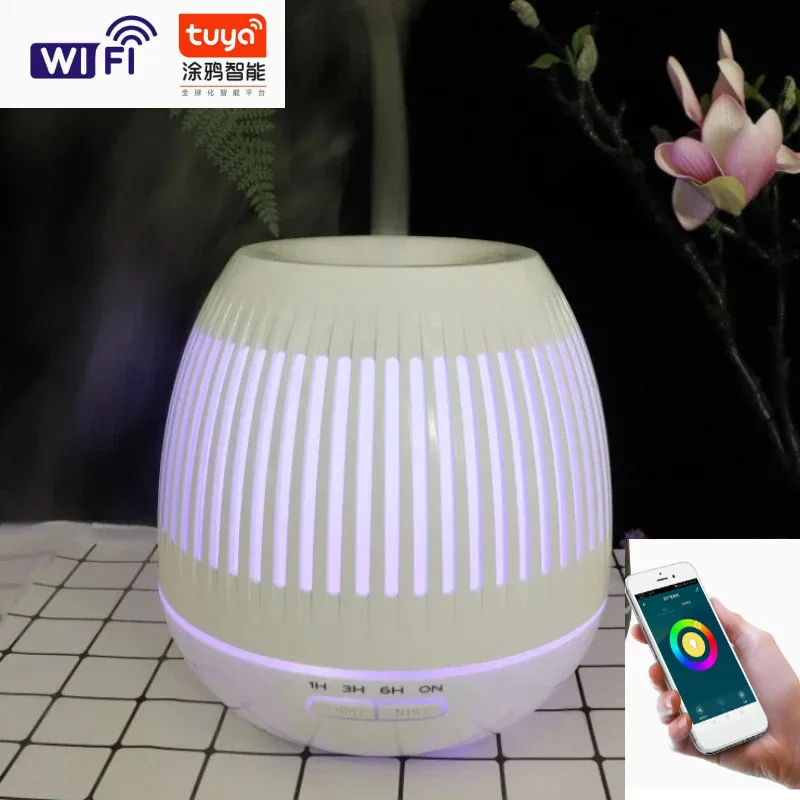 Umidificador Inteligente Graffiti (branco) 400ml, Led Colorido