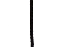 Corda de Poliéster 25 M Preto 3 Mmpoly Ropes