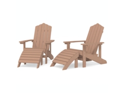 Garden Chair, Garden Chairs Vidaxl Marrom Polietileno (n/a)