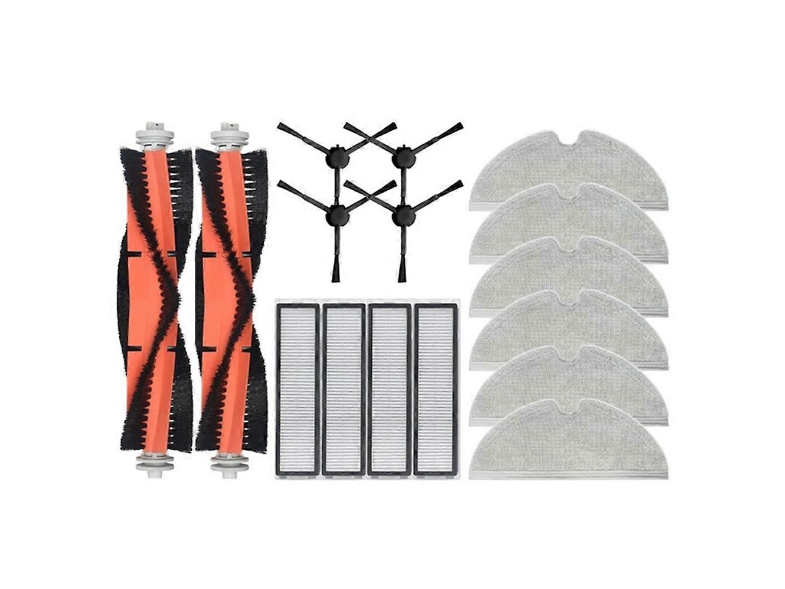 Escova Lateral Dreame 16pcs, Compatível Com D9, L10, 16 Unidades