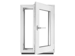 Janela PVC BAU PLAZA 500x700 mm Direita Branca Vidro Transparente Duplo Oscilobatente
