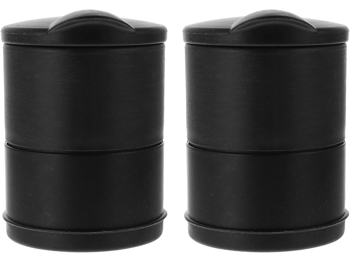 Cinzeiros Portáteis Imikeya, Design Especial À Prova De Fogo, Conjunto De 2 Para Carros, Feitos De Borracha