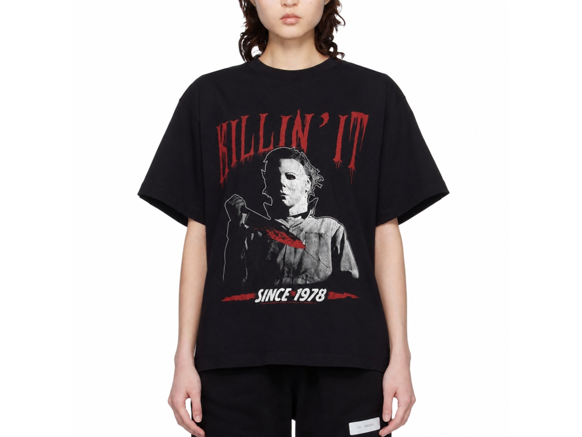 Rockinstone Halloween Movie Killin It Black Adult T-shirt Size:xxxl