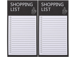 Lote De 2 Blocos-notas Para Lista De Cursos Frigo, Papier Noir, Nimbre 2, Ne Bave Pas, Comme Présent Pratique