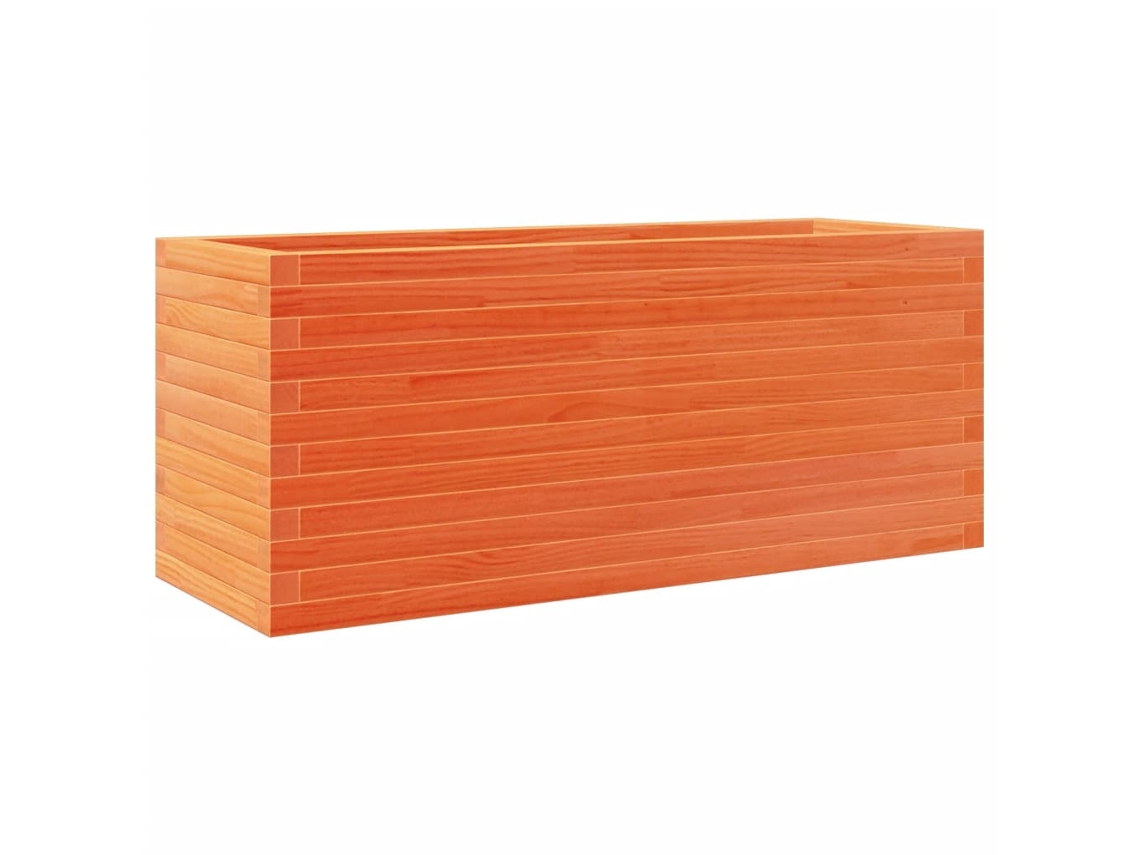 Floreira de jardim VIDAXL Marrom Madeira (110x40x45.5 cm)