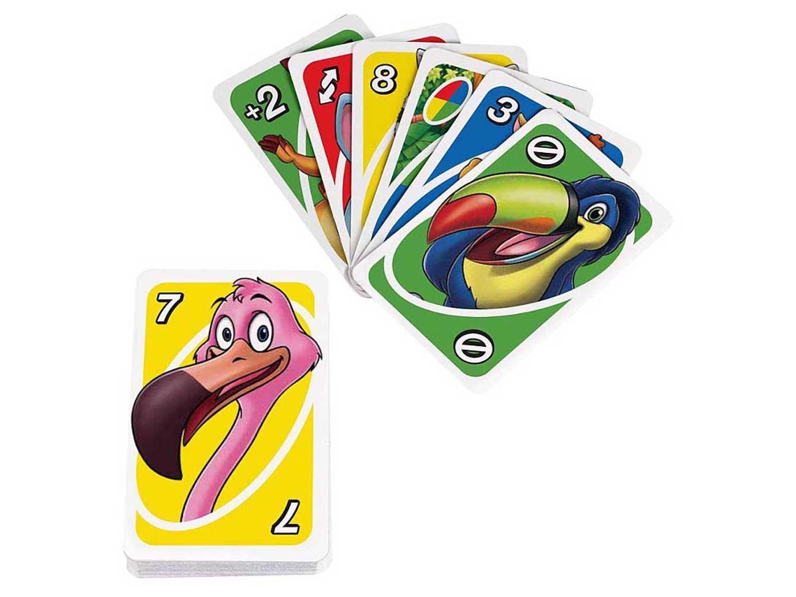 Mattel Games - UNO júnior - Jogo de cartas, Jogos cartas criança