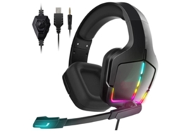 Auscultadores Gaming ENKES Ps4 Ps5 Pc Xbox One Switch  com Microfone Dynamic Rgb Led Efeito Gamer  para Computa