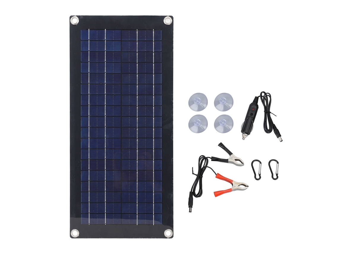 Carregador Solar de Bateria 20w 18v Placa Solar Portátil para Camping e Hiking | S/MARCA