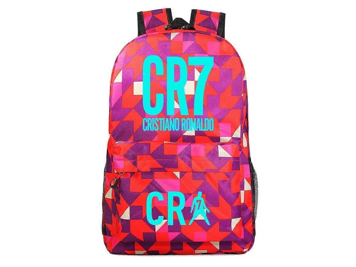 Mochila Escolar, Unissex, Juvenil, Estilo Futebol, Led Luminoso, Azul, Aulas