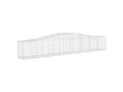 Gabion Basket, Gabion Baskets Vidaxl Prateado Ferro (400 X 50 X 60/80 Cm)