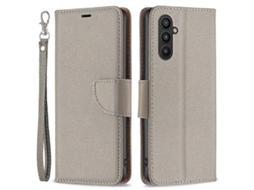 Capa Carteira Para Samsung Galaxy A25 5g Com Textura De Lichia, Suporte, Proteção Contra Quedas E Alça.
