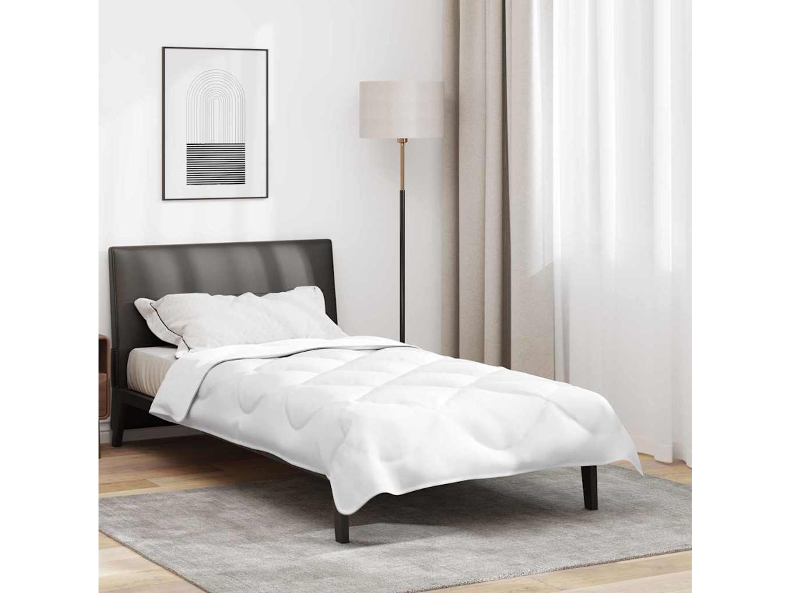 Vidaxl Edredom 2-em-1 220 X 135 X 8 Cm Inverno Poliéster Branco