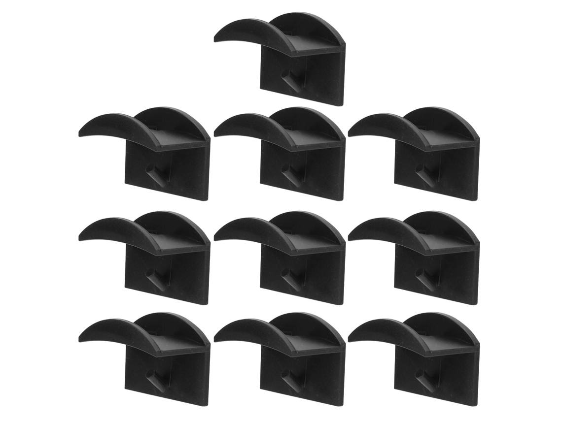 10 Peças Gancho Adesivo Para Chapéus - Design Invisível E Curvo Para Organizar Chapéus E Pequenos Itens