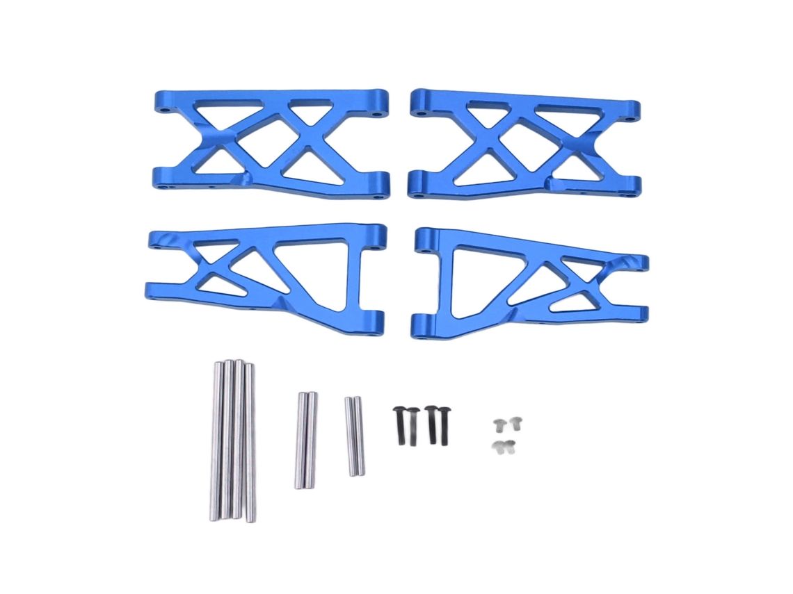 Conjunto De Braços De Suspensão Dianteiro E Traseiro De Alumínio Resistente Para Arrma Senton 1/10 Azul