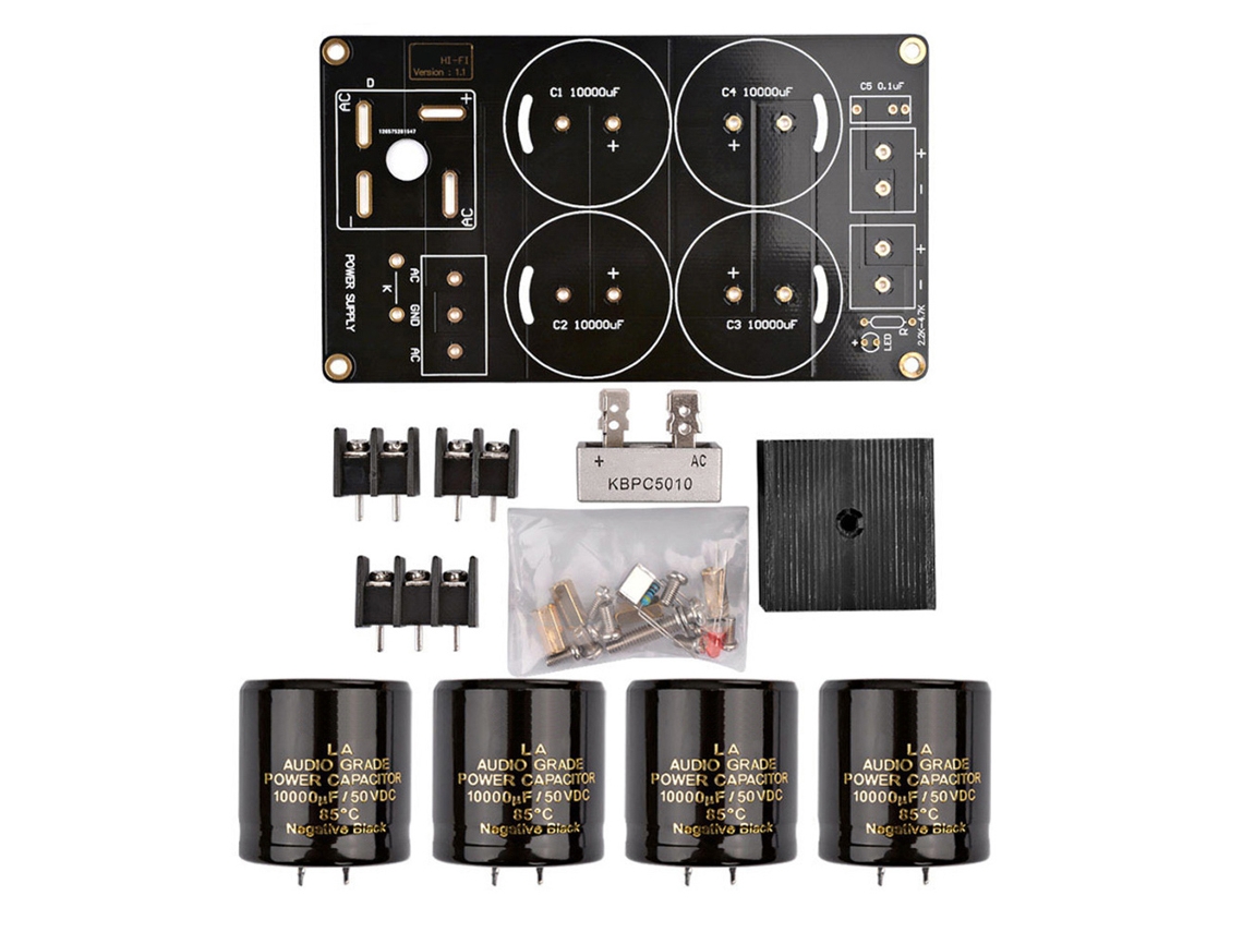 Laxiscreed Fonte De Alimentação Retificador Pcb Para Kit Diy De Amplificador De Alta Corrente