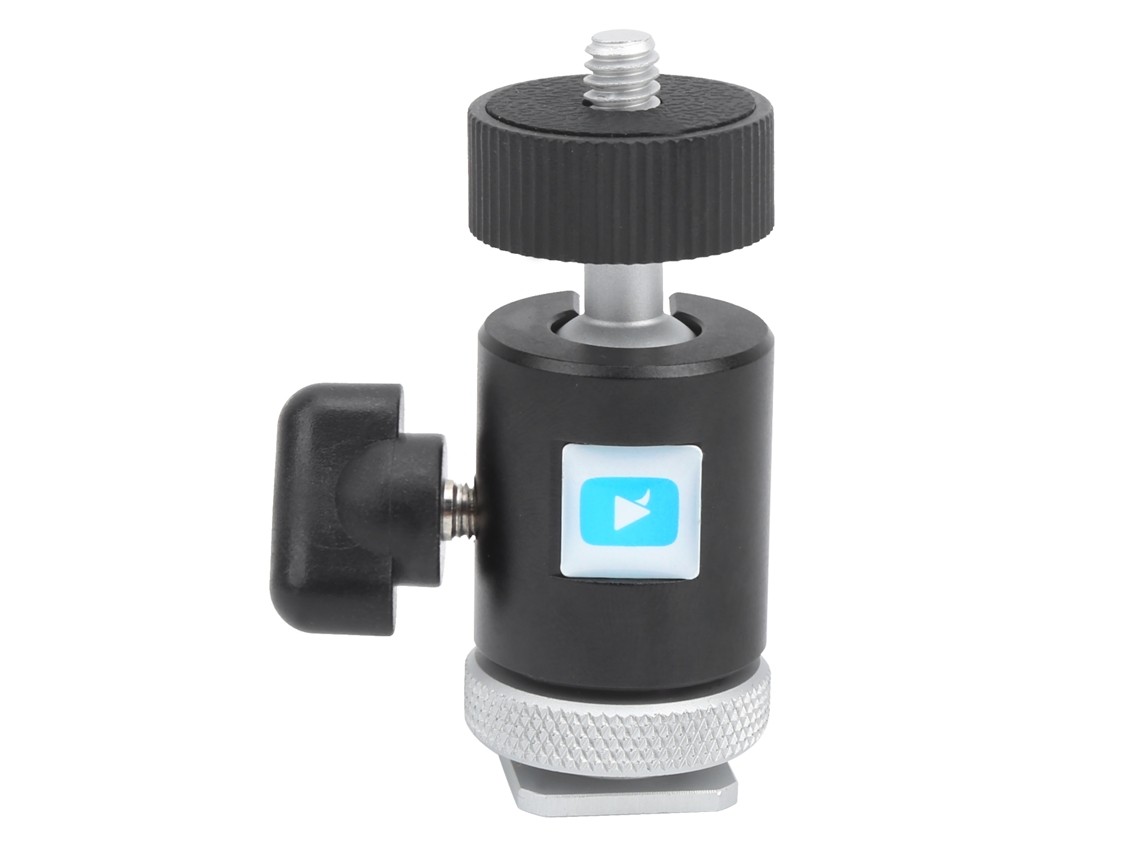 Multifunctional Aluminum Alloy Ball Head With Cold Shoe Base For Camera Fill Light LAXISCREED