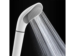 Chuveiro De Reforço, Chuveiro Destacável, Antiblockio, Banheiro, Bico Manual, Branco, Curvo, Aquecedor De Água, Cabeça De Chuveiro Única Slowmoose