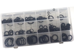 Kit Com 225 Ilhós De Borracha Para Furos, Fios, Preto