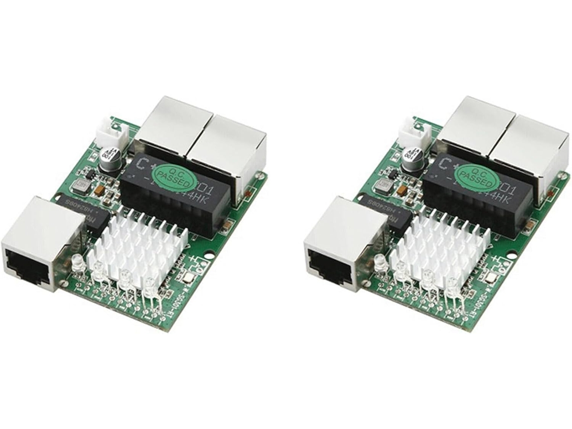 Módulo de Comutação de Rede Padrão Rj45 Gigabit de 1000m com 2 Portas SFUSHOS (2 Unidades)