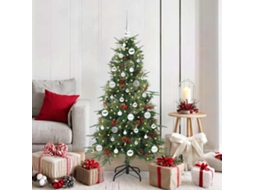 Vidaxl Árvore De Natal Articulada Artificial Verde 150 Cm Pe E Pvc