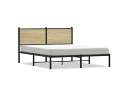 Bed Frame, Bed Frames Vidaxl Marrom Aço (137 X 190 Cm)