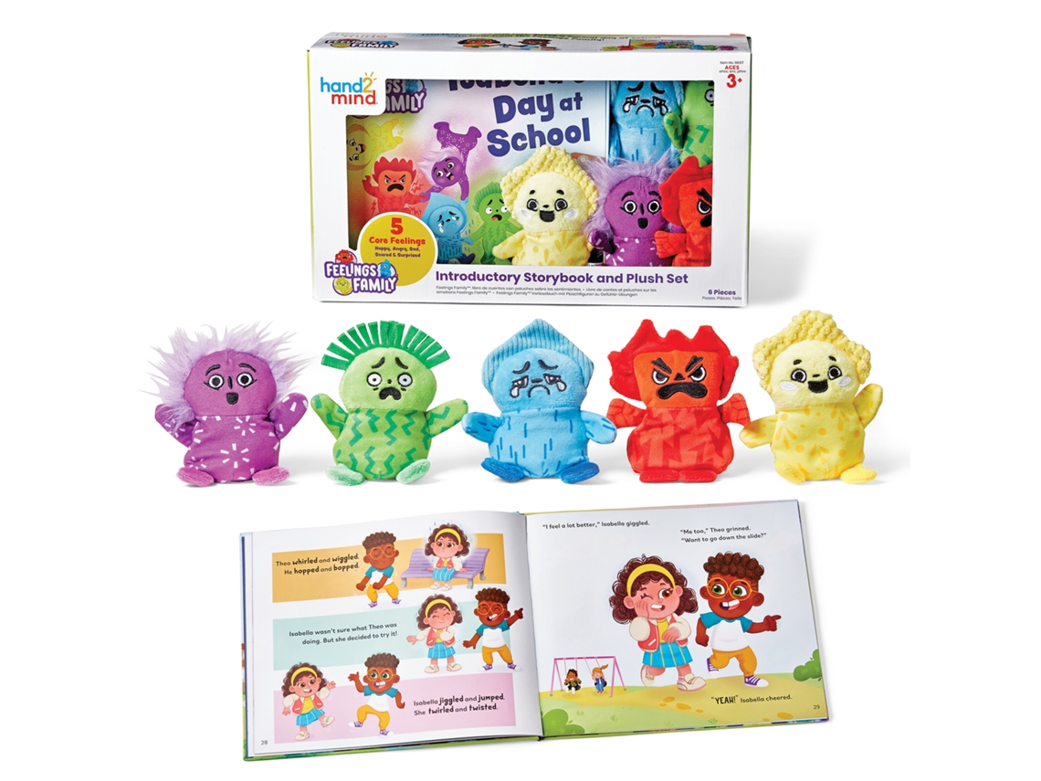 Conjunto De Livro Sobre Sentimentos Da Learning Resources Com Brinquedo De Pelúcia Brinquedos Educativos