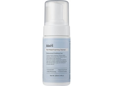 Espuma de limpeza hidratante facial rica  100ml