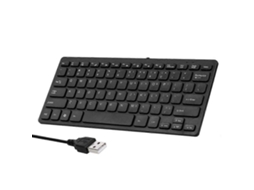 Mini Teclado K 1000 De 78 Teclas, Com Fio E Alimentação Usb, Cor Chocolate, Teclado Portátil Para Escritório Everley891 (preto)