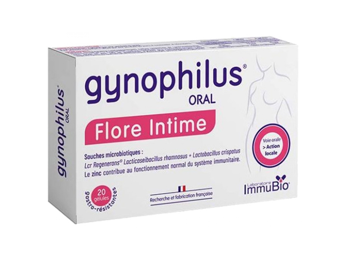 Laboratório Immubio Gynophilus Oral Flore Intime 20 Cápsulas LABORATOIRE IMMUBIO